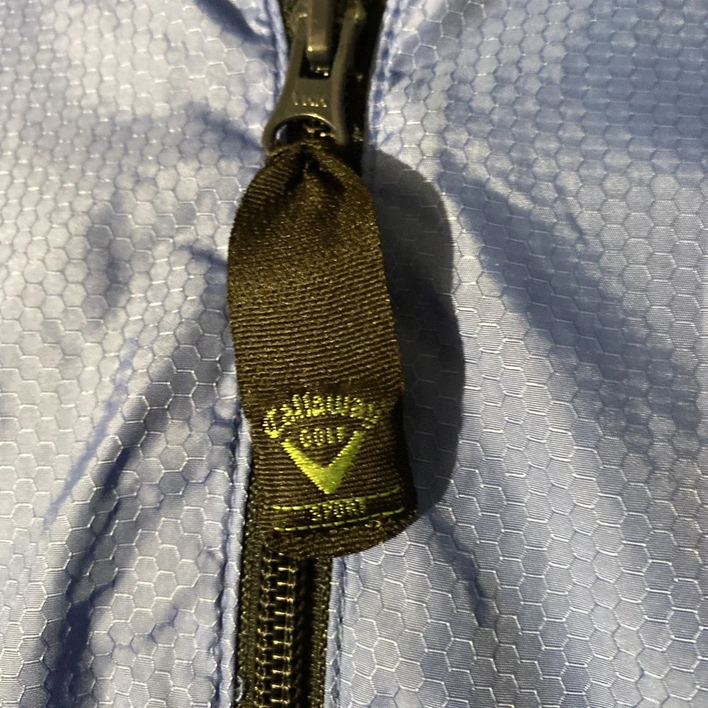 Vintage Callaway Golf Rip stop Microfiber Full Zip Windbreaker Jacket Men's Med